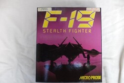 F-19 nagydobozos PC játék, 5.25 floppy (1732)