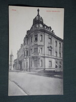 Képeslap,Pécs,Kardos Kálmán utca látkép,részlet,Karpf Berta papírkereskedő kiadás Pécs,1912-