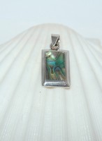 Sterling ezüst Abalone shell Paua  medál