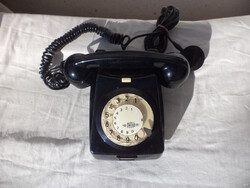 Retro fekete tárcsás telefon, Mechanikai M.. (882)