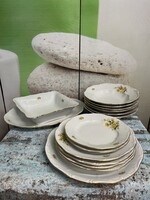 Zsolnay Sárga virág mintás Porcelán Étkészlet  A122