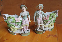 Antik porcelán jardiniere, kaspó