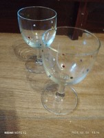 Színes pöttyös pohár párban