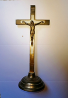 Régi házioltár kereszt korpusszal