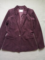 Női blézer, Orsay, 36, padlizsán színű kordbársony, új