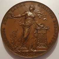 Stefan Schwartz: Országos Általános Kiállítás Budapesten 1885 bronz emlékérem