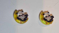 Panda Pandás Fülbevaló