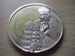 MÉE: Mindszenti József Biboros - Hercegprimás Újra Temetése  Ezüst Emlékérem 36.18 gr 43 mm