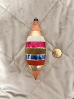 Régi, üveg, retro karácsonyfadísz - ORSÓ