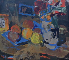 Keleti Jenő (1920-1998): Asztali csendélet, garanciával