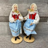 Vintage babák népi viseletben