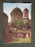 Képeslap,Esztergom,Bazilika,Főszékesegyház,templom,vár látkép részlet, 1984-