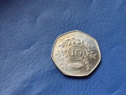Uganda 10 shillings 1987 flower! Unc!