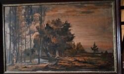 Podolyak Vilmos Nagybanya  68 x 48 cm kerettel