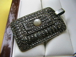 Pazar markazitos antik ezüst medálom 5.