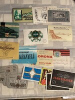 Üveg címke gyűjtemény Retro egyben