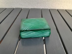 Malachit üveg ékszertartó