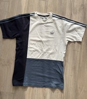 Adidas fiú/férfi póló kék-fehér M
