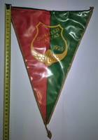 Régi DUNAKESZI VASUTAS 1926 háromszög csapat zászló, emlék zászló, jubileumi zászló