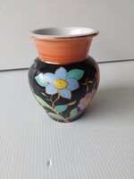 Eckert Emil kézzel festett porcelán váza 12 x 10 cm
