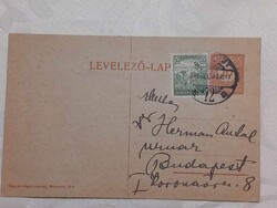 1921 Hermann Antal néprajztudós levelezőlap szép állapotban