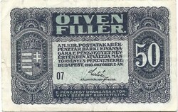 50 fillér 1920 2.