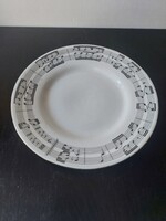 Hollóházi hangjegyes porcelán  tányér 21 cm