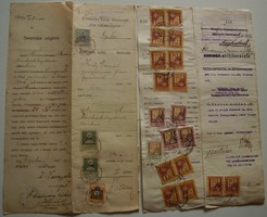 Ügyvédi iratok 1913-22