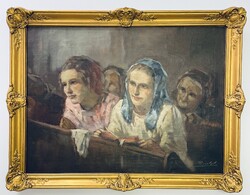 Original oil painting by Antal Péczely (1891-1960) 70x90 cm