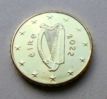 Írország - 10 euro cent - 2022 - kelta hárfa - Ritka! - csak SET-ben adták ki!