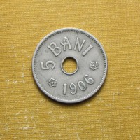 Románia 1906 5 bani