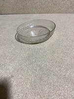 Kompótos tálak, 2 db üvegből, 12 cm-es nagyságú. 2982