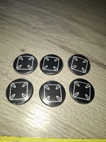 Vaskereszt kitűző, 2,5 cm, hibátlan