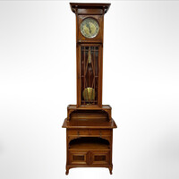 Antik, szecessziós egyedi állóóra – 1 hónapos szerkezettel