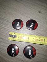 Marilyn Manson kitűző, 2,5 cm, hibátlan