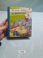 T2100 Puzzle könyv az állatkertben