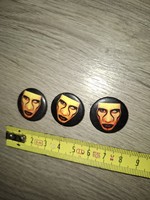 Marilyn Manson kitűző, 2,5 cm, hibátlan