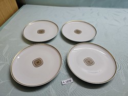 A1070 CP Colditz arany-barna mintás tányérok 4 db 19cm