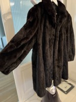 Csodaszép nercbunda női nerc bunda kabát pelz mink real fur coat women