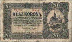 20 korona 1920  sorszám között pont 2.