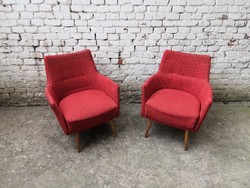 60'-AS ÉVEK RETRO CLUB FOTEL PÁR #082