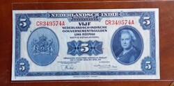 Holland Kelet India 1943  - 5 Gulden