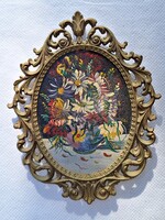 Rohr Ferencz aláírással miniatűr festmény 1920 as évek