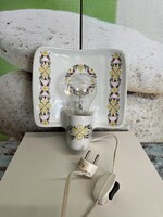 Kőbányai Porcelán Festett Fali Lámpa A128