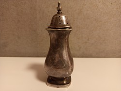 Gyönyörű, antik Walker & Hall Sheffield ezüstözött sótartó,11*4 cm