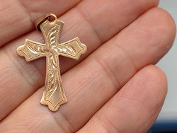 14k arany kereszt medál
