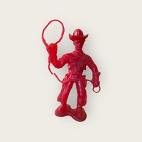 Retro műanyag cowboy, nagyméret 13 cm. 1960-1970-es évek