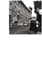 Régi fotó Olaszország,  Róma utcajelenet  17 x 17 cm-es nagy fotó fotópapiron