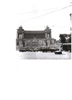 Régi fotó Olaszország,  Róma, Vittorio Emanuel, forgalom  17 x 17 cm-es nagy fotó fotópapiron