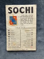 Szocsi - turista-térkép az 1960-as évekből
